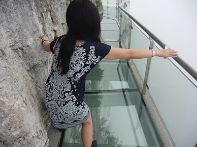 Skywalk On Tianmen Mountain In China